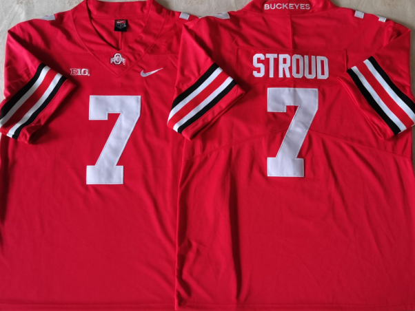 Men's Ohio State Buckeyes C.J. Stroud #7 Scarlet Jersey